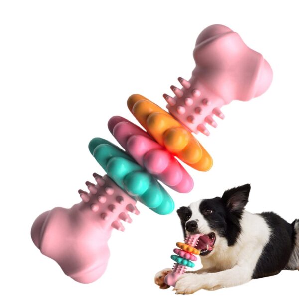 Dog Chew Toy Dog Bone Type  Dogs Teeth Cleaning Toys Indestructible TPR Bone Chewing Bite Resistant Teething Toys  Pet Products - Image 5