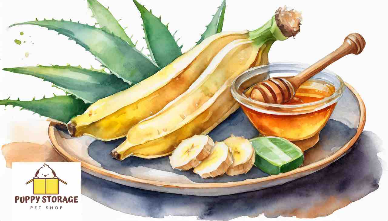 DIY Pet Remedies - Banana, Honey, Aloe