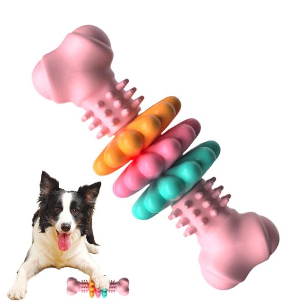 Dog Chew Toy Dog Bone Type  Dogs Teeth Cleaning Toys Indestructible TPR Bone Chewing Bite Resistant Teething Toys  Pet Products - Image 4