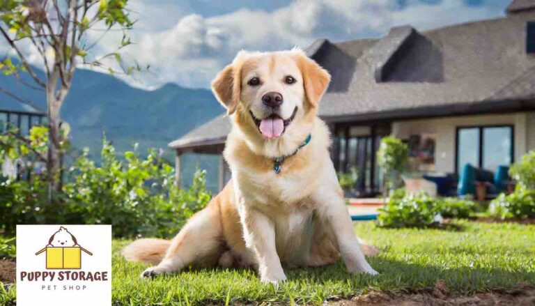 pet proofing your home golden retriever outside house