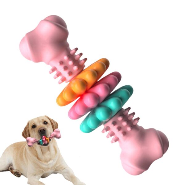 Dog Chew Toy Dog Bone Type  Dogs Teeth Cleaning Toys Indestructible TPR Bone Chewing Bite Resistant Teething Toys  Pet Products - Image 2