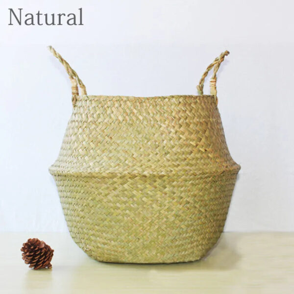 simple natural baskets for pet storage