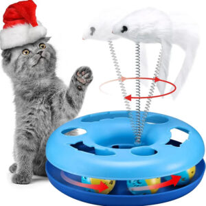 Cute cat pet toy with multiple education options