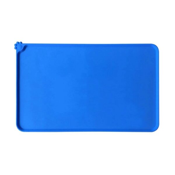 Blue Silicon Pet Food Mat