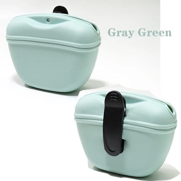 gray green quick rewards pouch for pooch treats