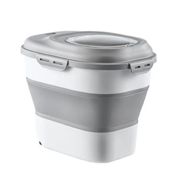 enlarge pet food container white gray