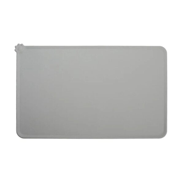 Gray Silicon Pet Food Mat