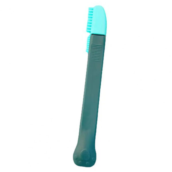 Green bright blue tipped tweezer eye goop remover