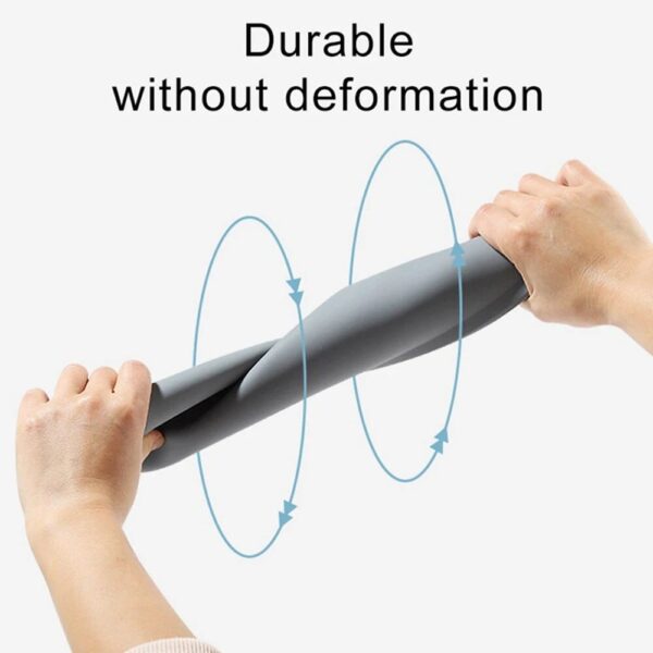 Durable without deformation twistable silicon mat