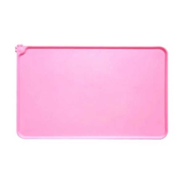 Pink Silicon Pet Food Mat