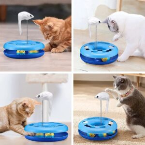 Cute cat pet toy with multiple education options 