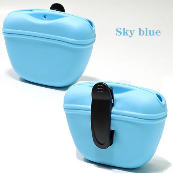 sky blue quick rewards for pooches pouch treats