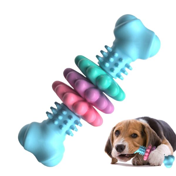 Dog Chew Toy Dog Bone Type  Dogs Teeth Cleaning Toys Indestructible TPR Bone Chewing Bite Resistant Teething Toys  Pet Products - Image 3