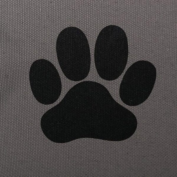 pet paw on storage bin