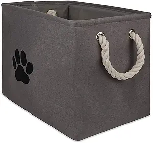 gray pet storage bin