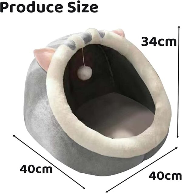 cat bed with cat ears size