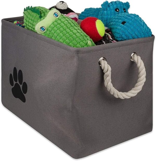 pet bin with multiple toys