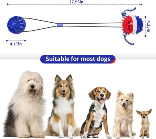 dog rope suctions for different dog sizes